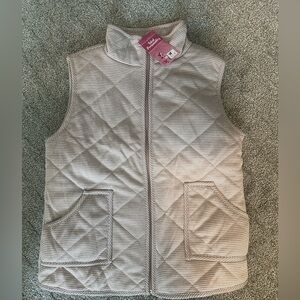 Never worn Pink/White Vest